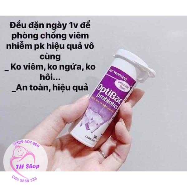 [Mẫu Mới] Optibac tím for women 30v, men phụ khoa phụ nữ, chính hãng Anh cho chị em phụ nữ