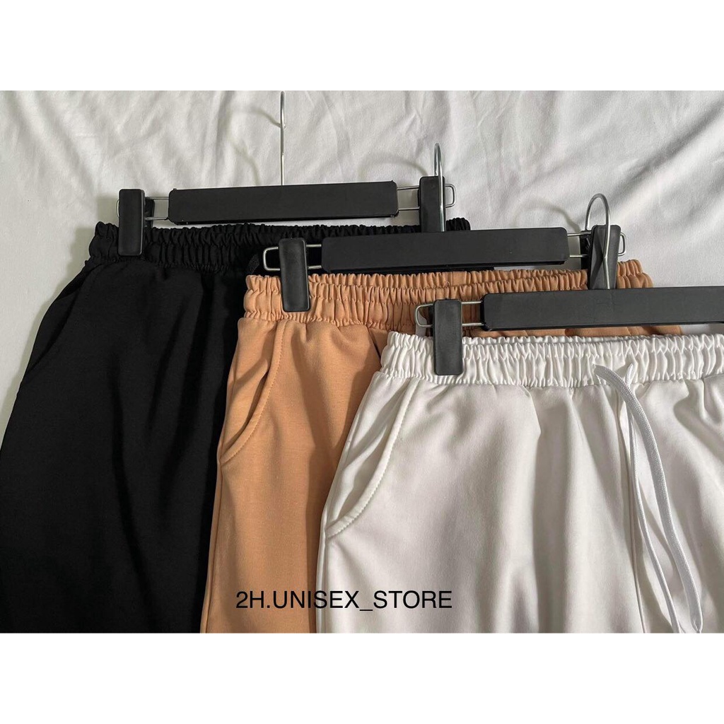 QUẦN BAGGY UNISEX NAM NỮ ỐNG SUÔNG CHẤT THUN DA CÁ LƯNG THUN THOẢI MÁI FULL 3 MÀU 2H.UNISEX_STORE