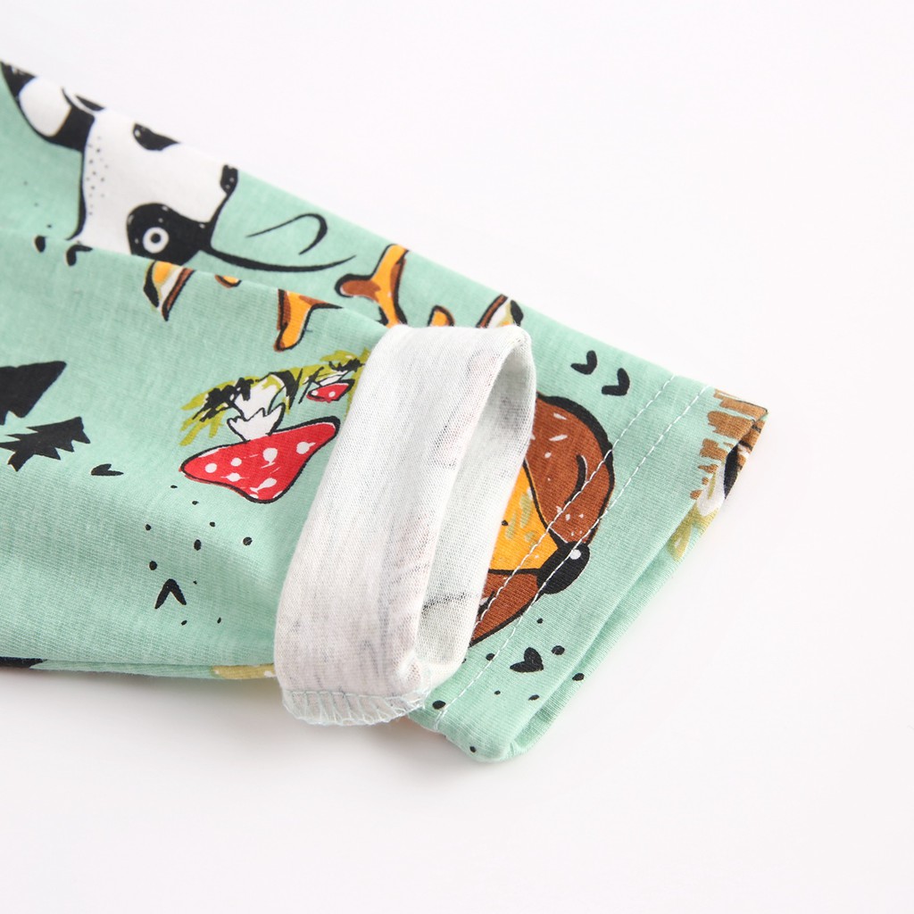 Sanlutoz Đứa bé Áo liền quần Hoạt hình Tay áo dài Trẻ sơ sinh Mùa đông