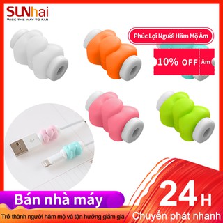 Vỏ bọc bảo vệ đầu dây cáp sạc chống đứt gãy hình nơ xinh xắn
