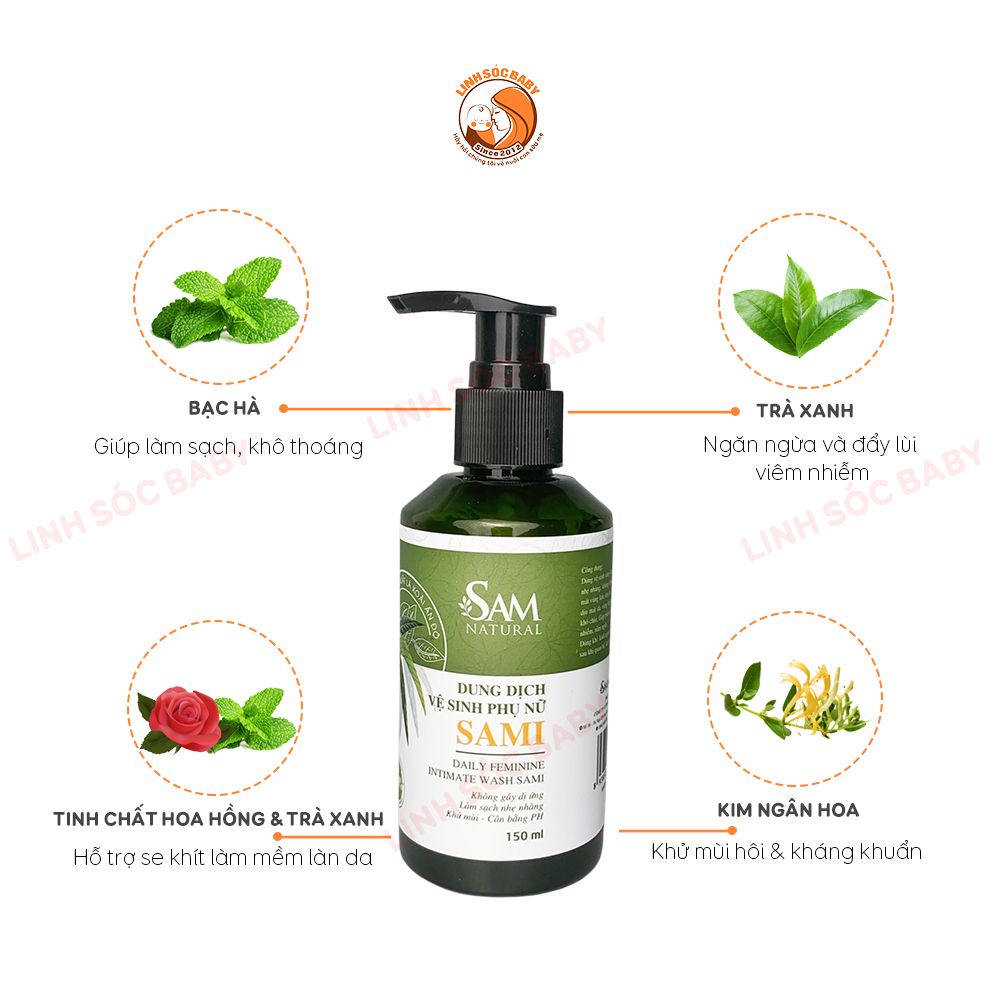 Dung Dịch Vệ Sinh Phụ Nữ Thảo Mộc SAM NATURAL