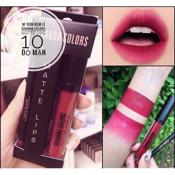 Set son Sivanna Colors Matte Lips made in Thailand