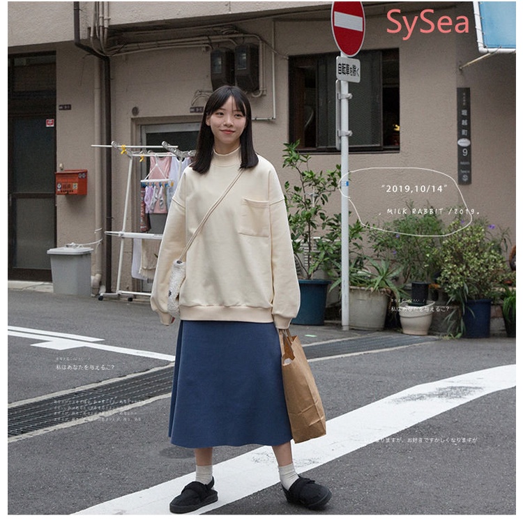 Áo Sweater Trơn Màu Thời Trang Mùa Hè Hàn Quốc Dành Cho Nữ