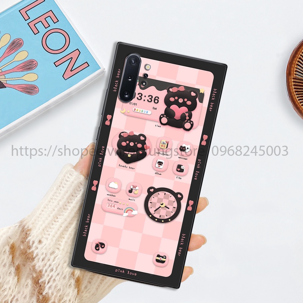 Ốp lưng Samsung Note 10/ Note 10 Plus/ Note 10 Lite/ M60s/ A81 in hình 3D gấu,thỏ cute dễ thương