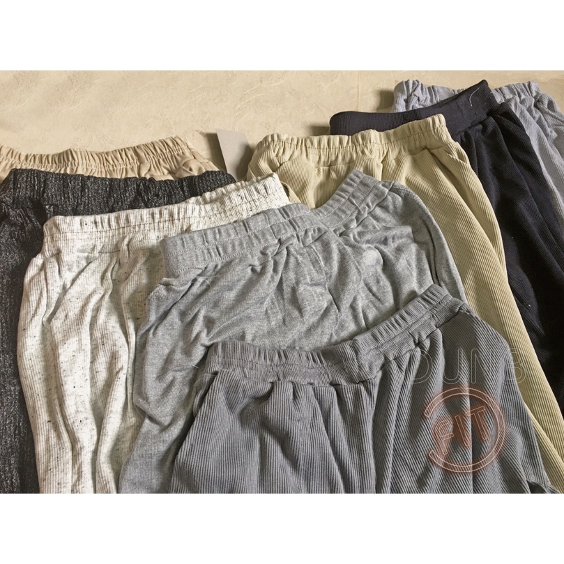 Quần nỉ jogger nữ ống rộng bo gấu nhung tăm mịn cá tính UNISEX HÌNH THẬT