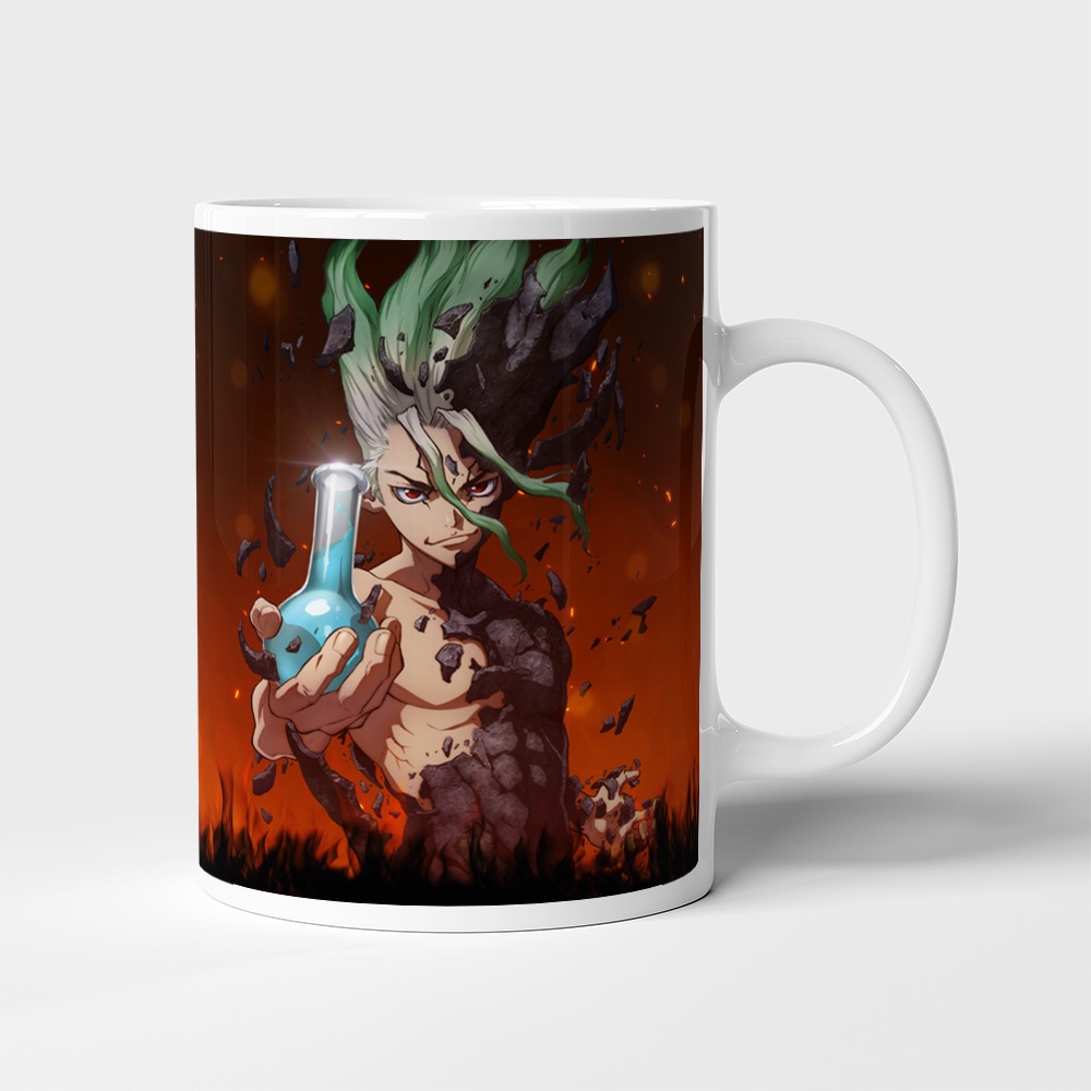 Cốc uống nước Anime, ly in hình DR STONE - Mẫu 1. Nhận in theo yêu cầu