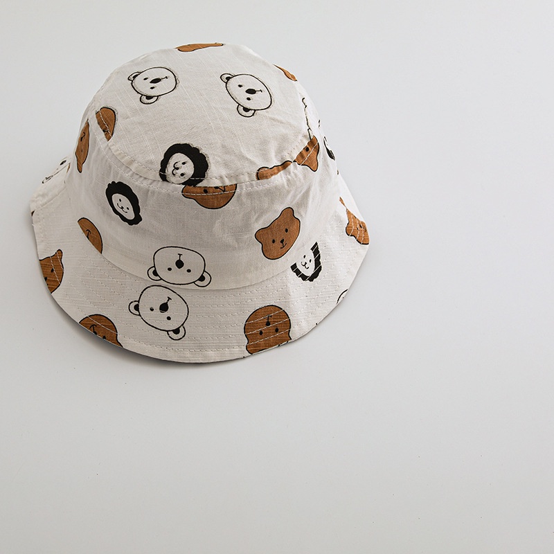 Nón Tai Bèo Chống Nắng In Họa Tiết Động Vật Thời Trang Cho Bé 5-10 Tuổi