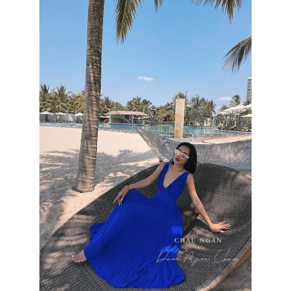 [MAXI] Đầm Maxi đi biển váy maxi dâp ly xoè có ảnh thật shop chụp | BigBuy360 - bigbuy360.vn