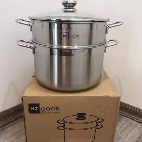 Bộ Nồi Xửng Hấp HT Cook 28cm Cao Cấp - Bộ Nồi Xửng