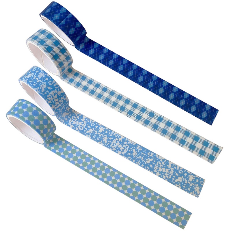 Cuộn Băng Keo Giấy Washi Siêu Tinh Tế Dán Trang Trí Sổ Lưu Niệm Lịch