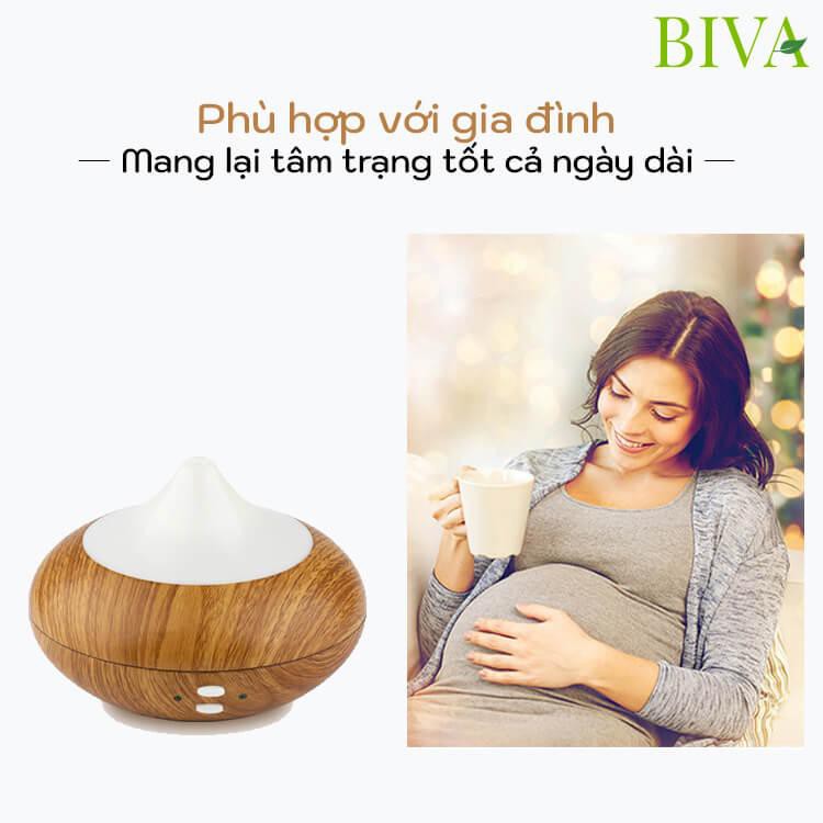 Máy Khuếch Tán Tinh Dầu Vân Gỗ Hình Giọt Nước Siêu Hot 210ML