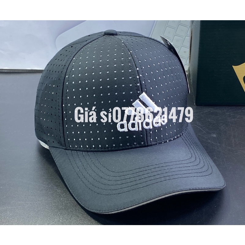 mũ lưỡi trai thể thao - nón kết dù lổ thêu adas full tem thời trang