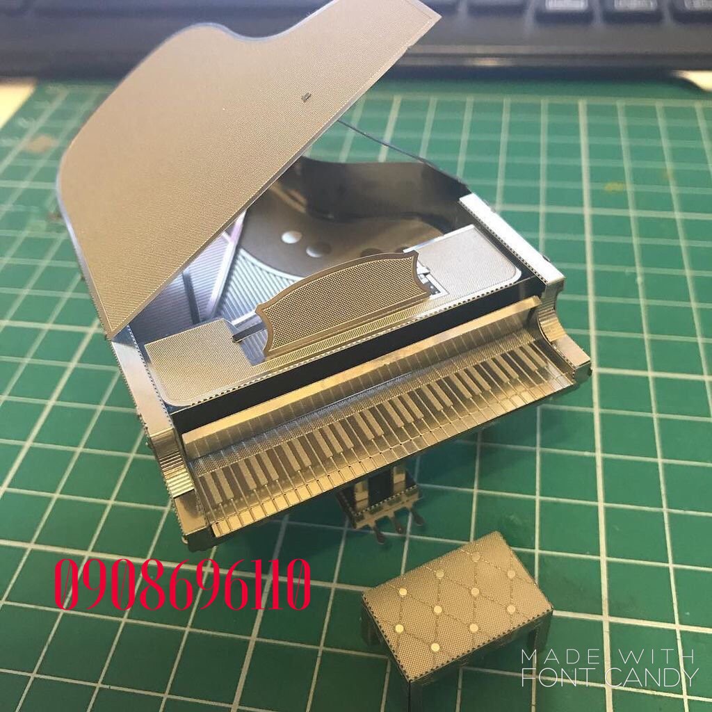 MÔ HÌNH 3D KIM LOẠI đồ chơi lắp ráp Đàn Grand Piano, đồ chơi xếp hình