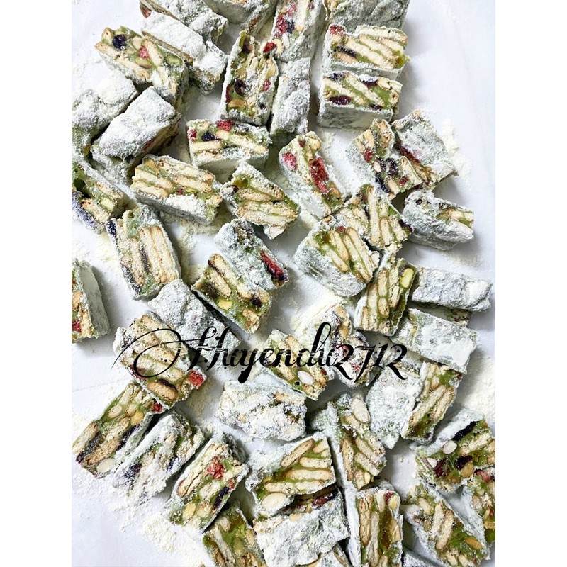 Set nguyên liệu làm kẹo nougat tặng kèm túi đựng (có dâu nguyên quả) | BigBuy360 - bigbuy360.vn