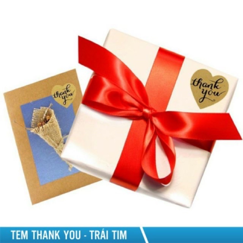 Set 50 Sticker dán chữ THANK YOU xinh xinh