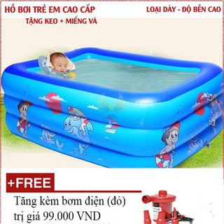 Bể Phao Bơi 3 Tầng 1M8 Cho Bé Bể Phao Bơi Có Đáy Chống Trượt