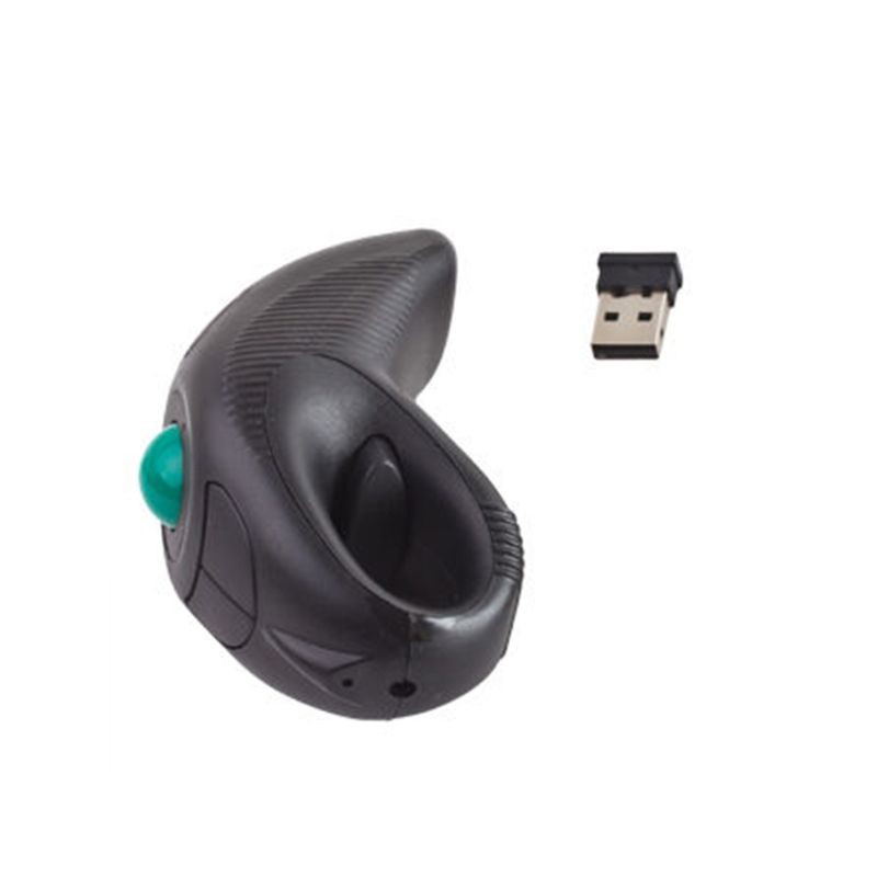 Star✨2.4G Wireless Trackball Mouse Mini Handheld Thumb-Cont