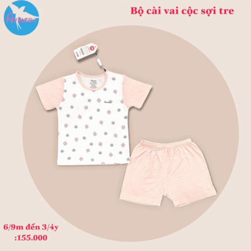 Bộ cộc tay avaler họa tiết đủ size cho bé trai và gái mã 155