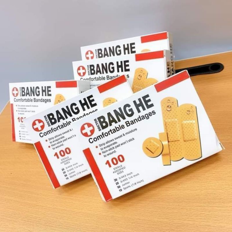 BĂNG GÂU🌸FREESHIP🌸BĂNG GẠC Y TẾ TIỆT TRÙNG AID FIRST hộp 100 cái