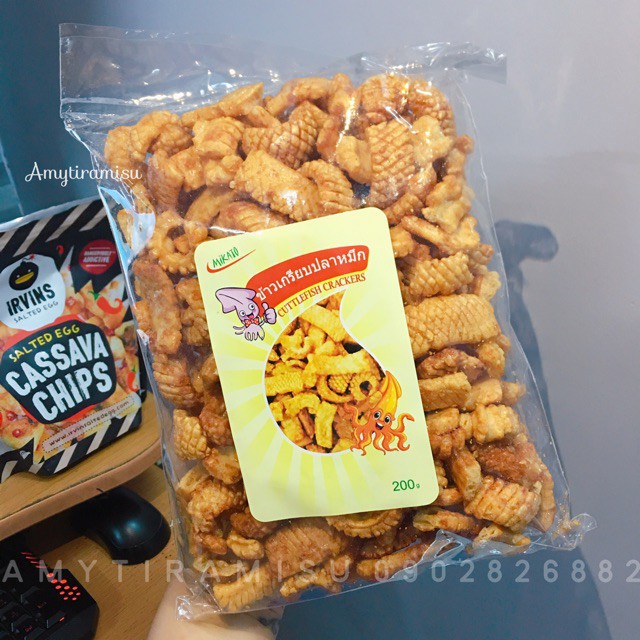 Bánh Snack Mực Giòn MIKATO, gói 200g