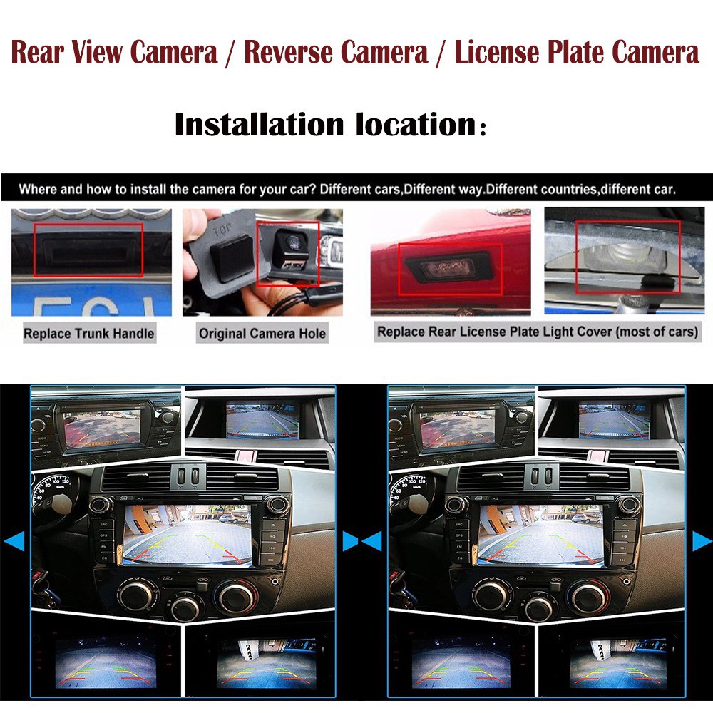 1 Camera Lùi Xe Cho Jeep Wrangler 2007-2018 Chống Thấm Nước