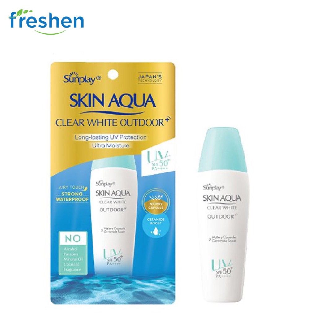 Gel Chống Nắng Dưỡng Da Khi Vận Động Mạnh Sunplay Skin Aqua Clear White Outdoor+ SPF50+/PA++++ 30g | BigBuy360 - bigbuy360.vn