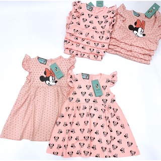 Vb150 - set 2 váy bé gái cánh tiên hồng mickey chấm bi
