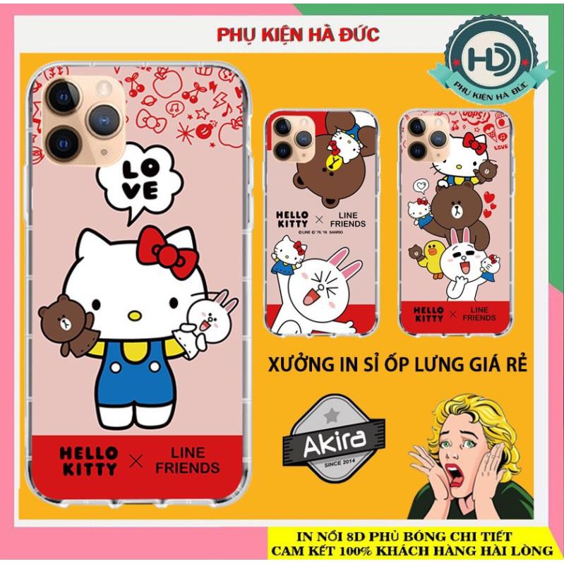 Ốp thỏ cony kitti dẻo trong chống sốc chống ố vàng  - Akira xưởng in sỉ ốp lưng giá rẻ