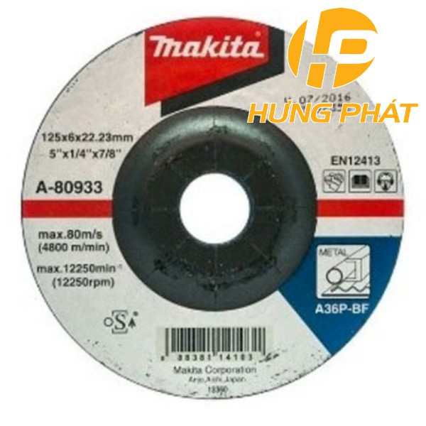Đá mài MAKITA  A-80933 (125mmx6mmx22.2)