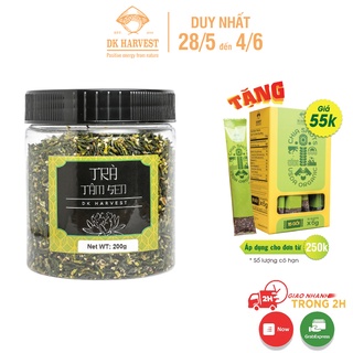 Trà tâm sen DK Harvest Sấy Khô - Hũ 200g, Trà tim sen, Trà hoa khô, trà hoa thảo mộc