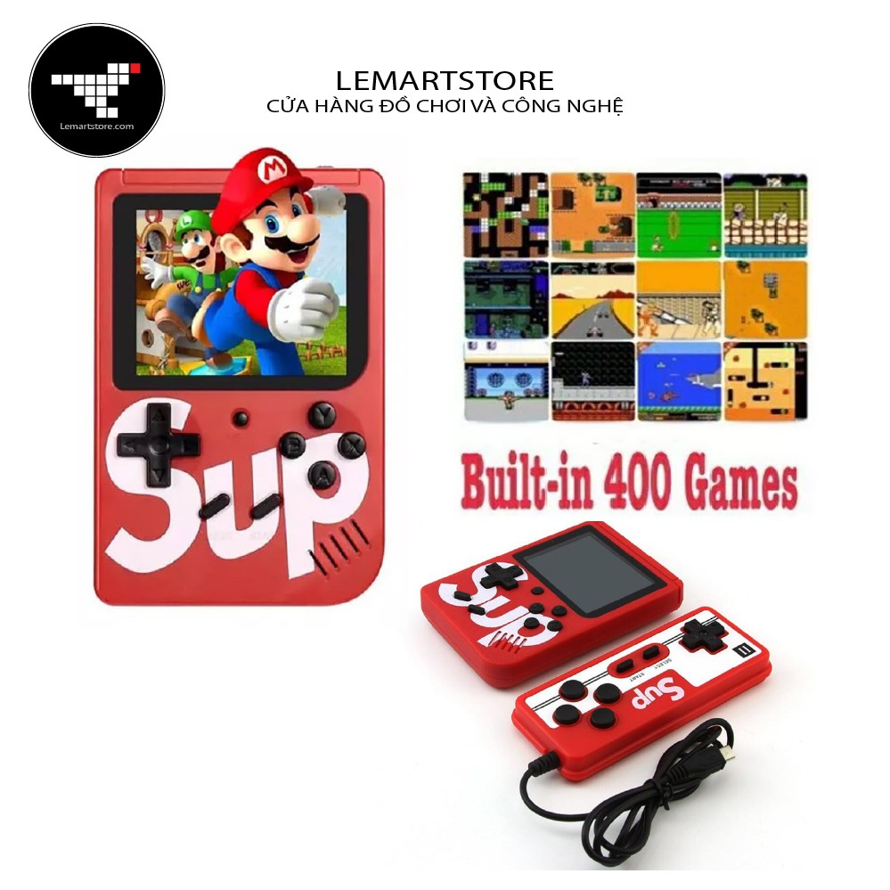 GAMESUB 400 Máy chơi game cầm tay 400 trò chơi retro cổ điển tích hợp sẵn