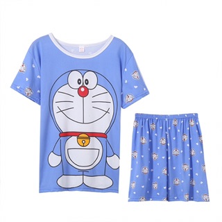Bộ Đồ Short Xanh Nhạt Doremon Doraemon