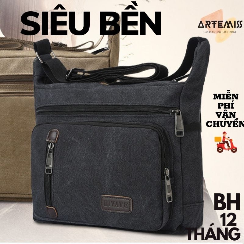 Túi xách nam ⚡FREESHIP⚡ đeo chéo đeo vai hiện đại lịch lãm cao cấp, bền, đẹp. BH 12 th Tặng Vớ nam 82ZC