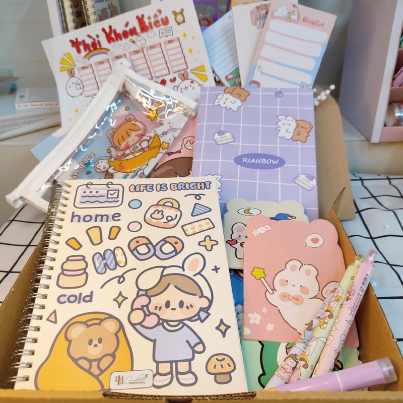 SET ĐỒ DÙNG HỌC TẬP CUTE