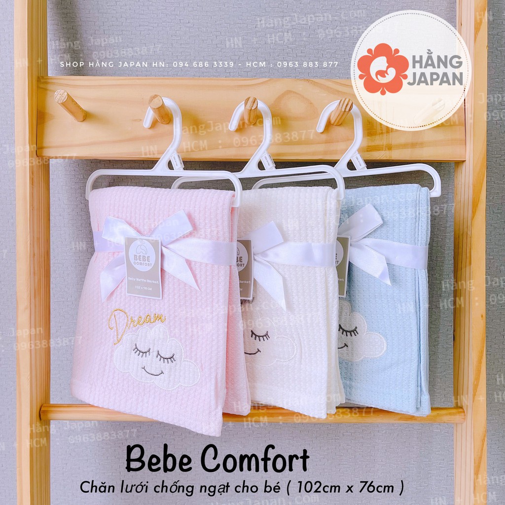 Chăn lưới BEBE Comfort (102*76cm) cao cấp dùng để đắp, ủ, quấn thoáng khí cho bé hàng chính hãng