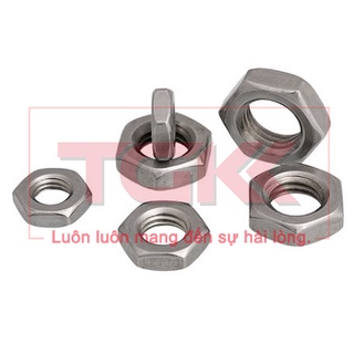 Đai ốc mỏng inox 304 (M2-M12)