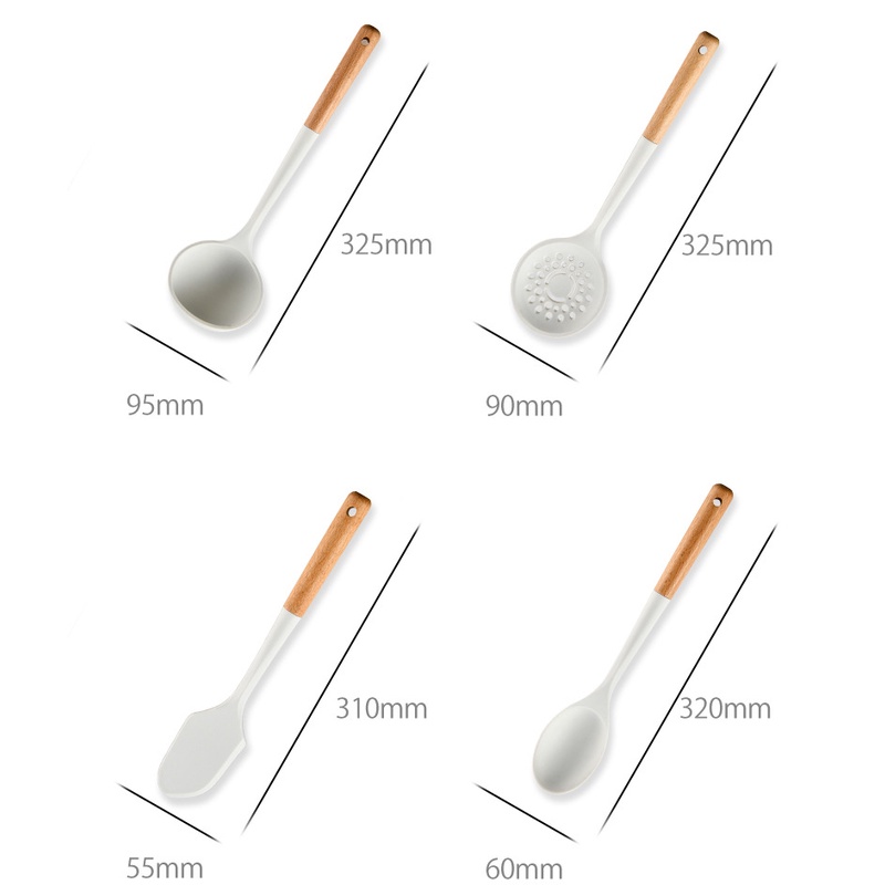 Bộ Dụng Cụ Nấu Ăn Bằng Silicone Không BPA