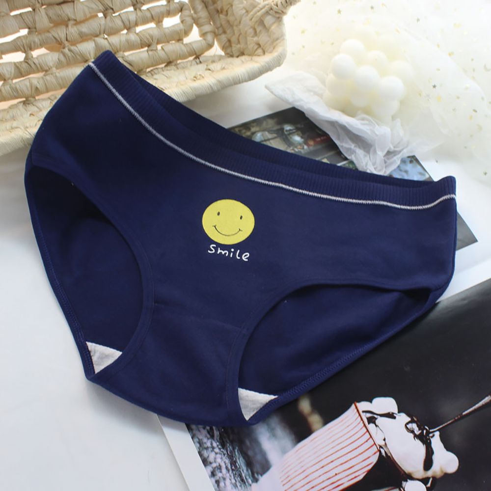 Quần lót họa tiết mặt cười dễ thương thoải mái cho nữ
