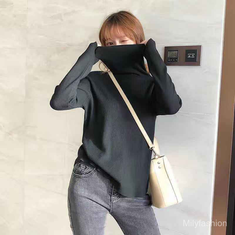 Áo Len Cổ Lọ Dáng Rộng Phong Cách Hàn Quốc Cho Nữ Za4U | BigBuy360 - bigbuy360.vn