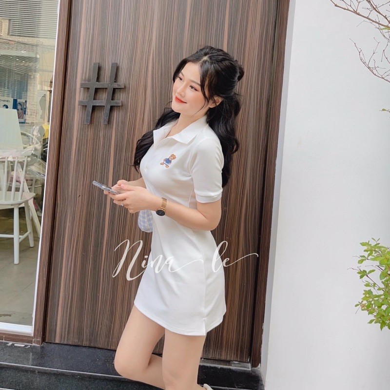 Đam polo bigsize thêu gấu 55-90kg