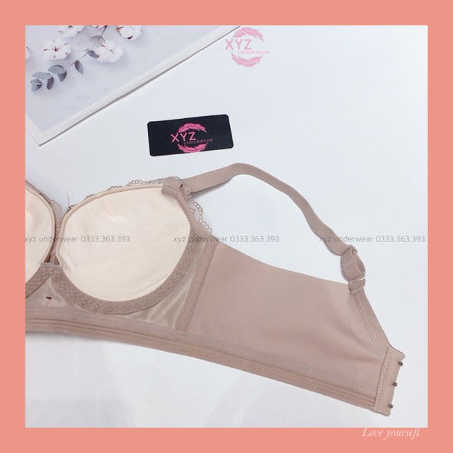 (Video+ đệm 4cm ) Áo lót nữ không gọng đệm 4cm siêu mềm ,nâng đẩy, che mỡ lưng XYZ 8139.