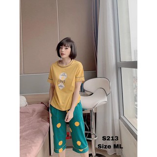 Đồ Bộ Nữ Mặc Ở Nhà Mùa Hè Vải Cotton - Bộ Ngủ/Ngố Nữ Thoáng Mát
