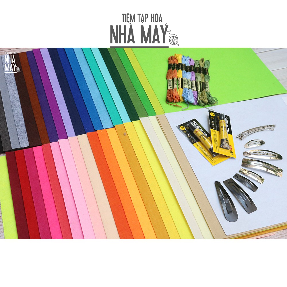 Set vải dạ 40 màu Tiệm tạp hóa nhà may