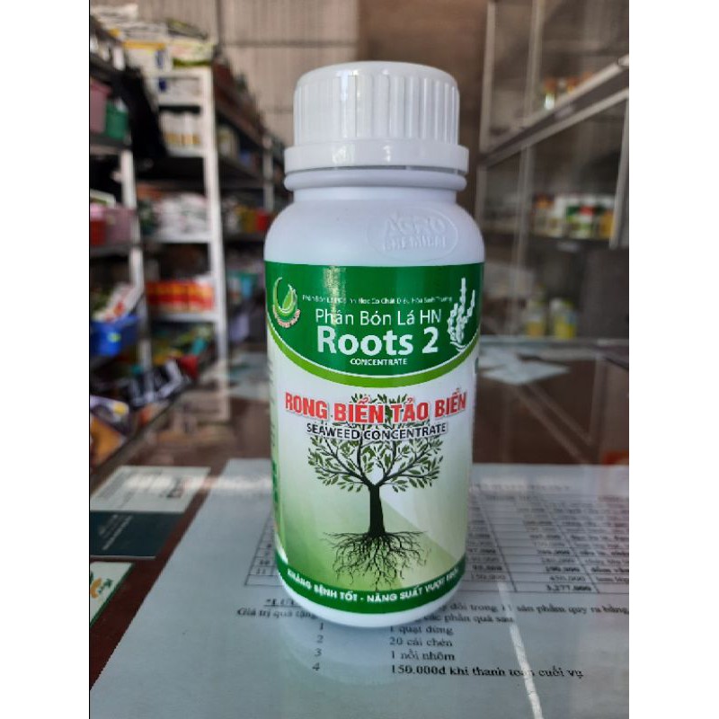 Phân bón lá cao cấp ROOT 2 chiết xuất từ RONG BIỂN & TẢO BIỂN giúp vây ra rễ, dưỡng cây, cải tạo đất