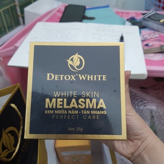 Cao nám, phục hồi nám, tàn nhang, đồi mồi, detox white white skin melasma 35gr hương thảo