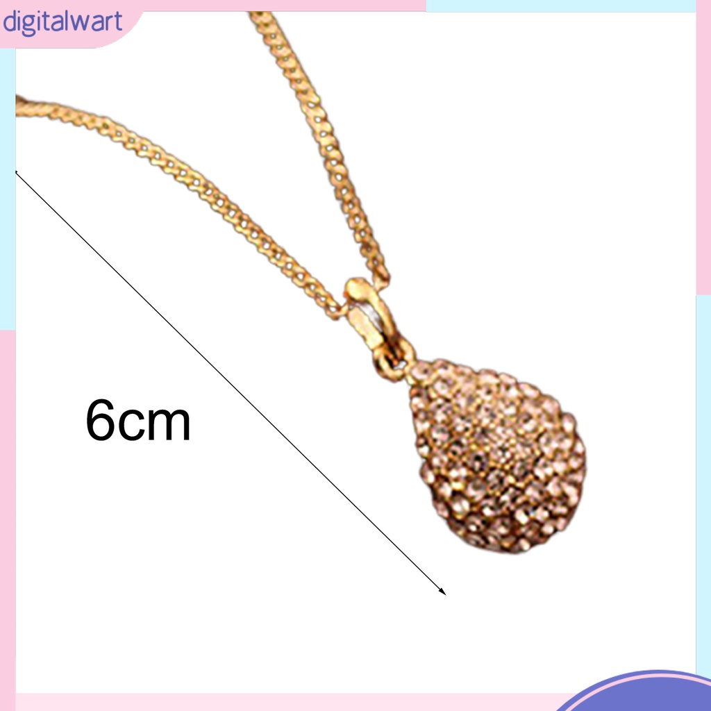 Dây Chuyền Đính Đá Hình Giọt Nước Thời Trang Cho Nữ