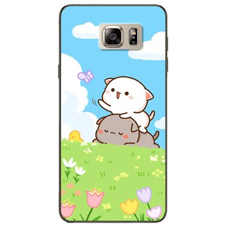 Ốp lưng Samsung Galaxy Note 4, Note 5, Note 7, Note 8, Note 9 in hình Mèo bắt bướm