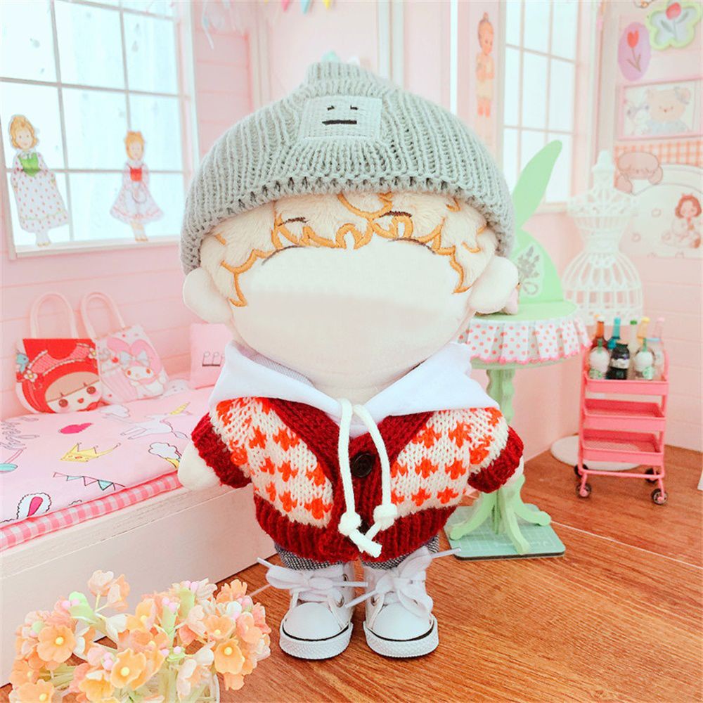 UPSTOP 1SET 20cm Mini Sweater Dolls Accessories Plush Toy Doll Supplies Clothes Birthday Gifts Cute Yellow Duck