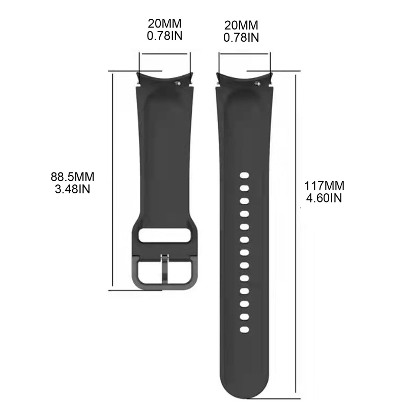 Dây Silicone Cho ĐồNg Hồ Đeo Tay Thông Minh 5 / Watch5 pro / Watch4