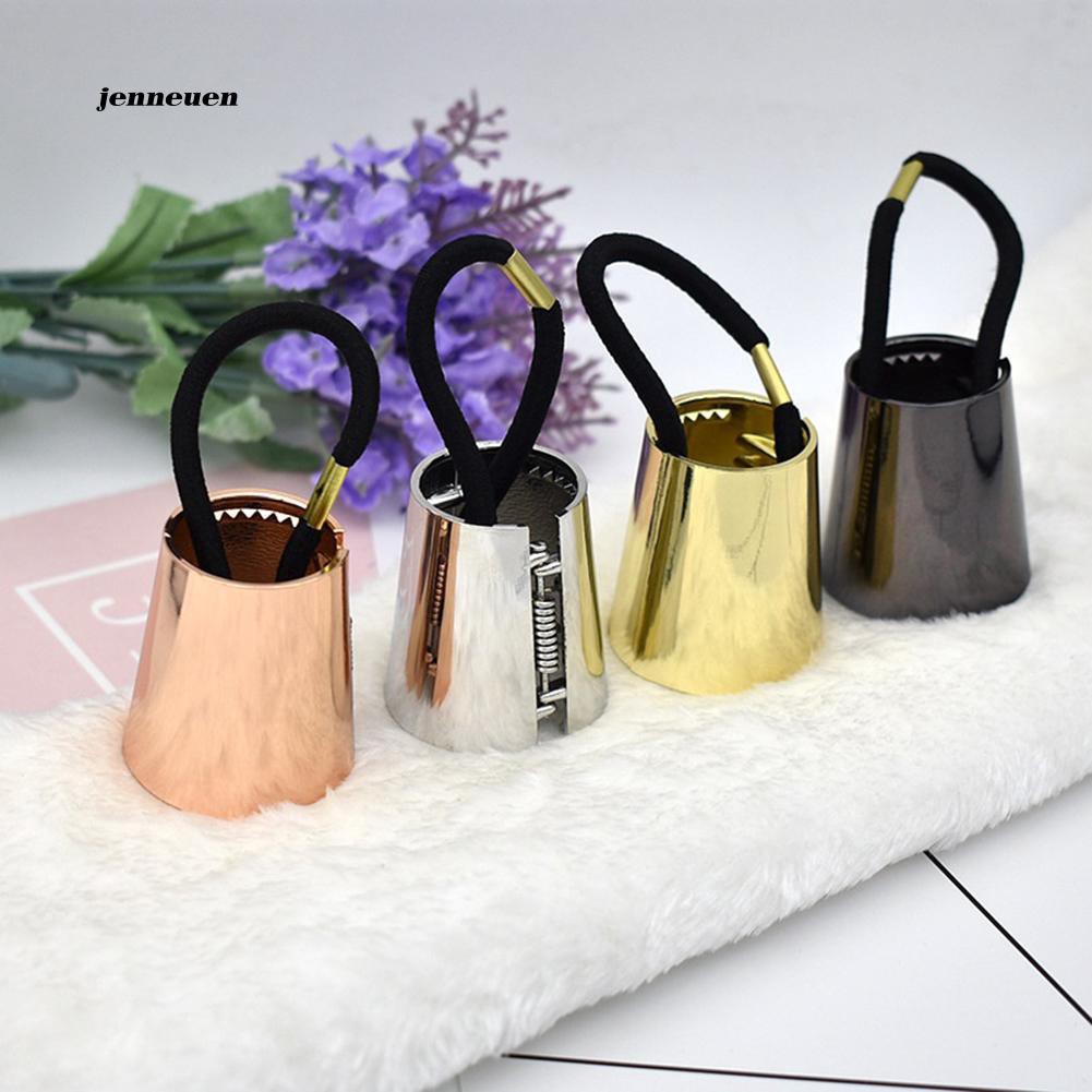 [Hàng mới về] Dây cột tóc đuôi ngựa dạng sừng hợp kim độc đáo cho nữ